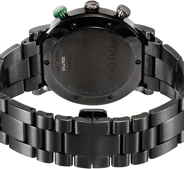 Amazon.co.jp: [グッチ]GUCCI 腕時計 101M ブラック PVD クロノグラフ